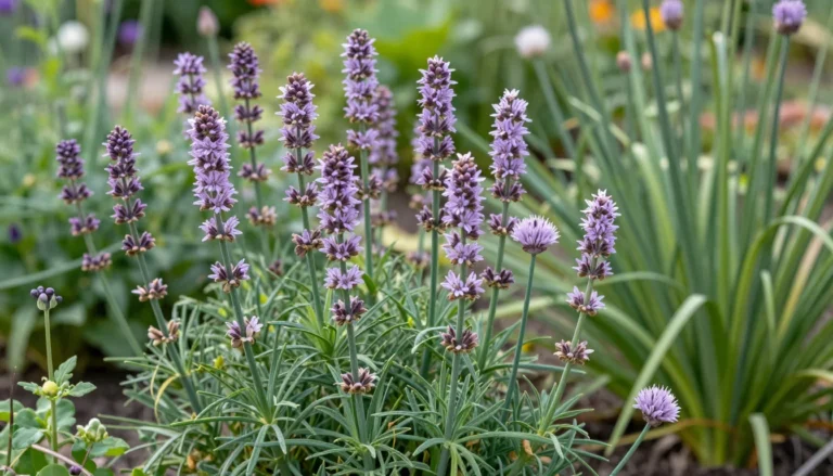 Aromatiques rares au jardin : liveche, hysope, sarriette et ciboule chinoise