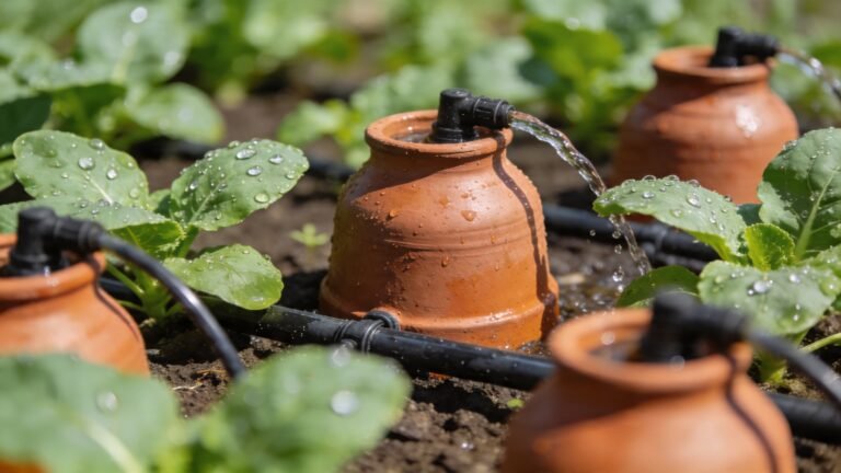 Arroseur automatique pour potager : goutte-à-goutte, oyas et solutions DIY