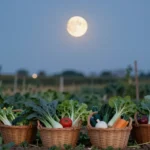 Lune décroissante au jardin : récolter et conserver