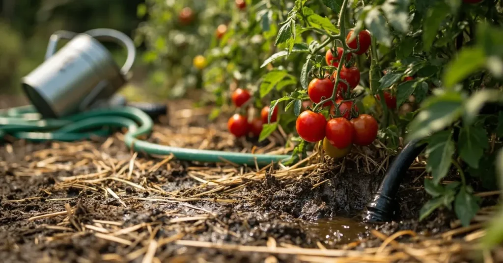 Deux arrosages profonds valent mieux que sept petits jets sur vos tomates