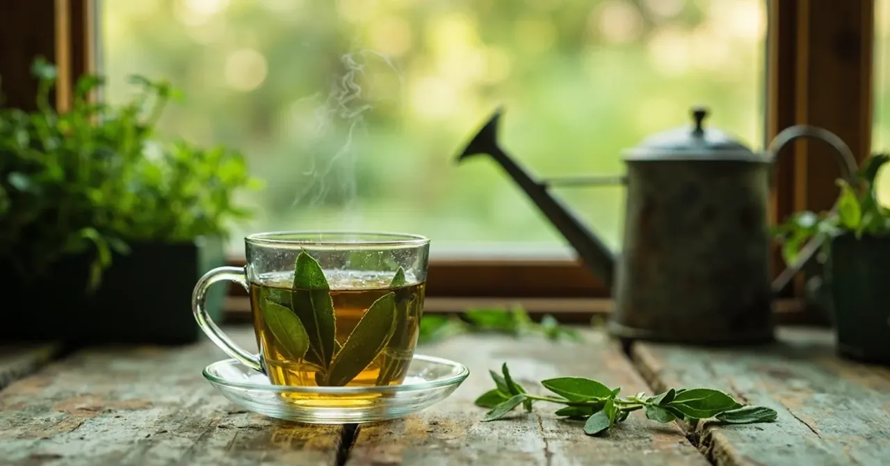Quand la gorge pique en été, 4 feuilles de sauge en tisane