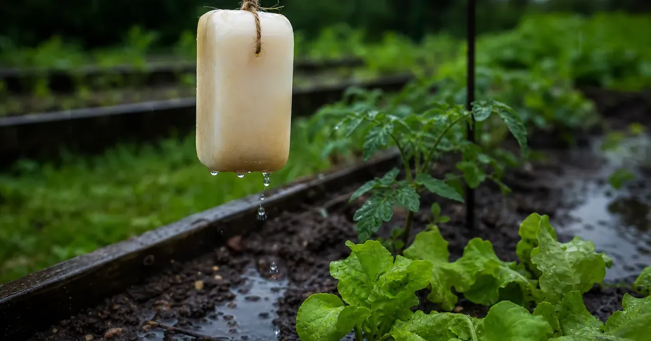 Pluie et savon de toilette