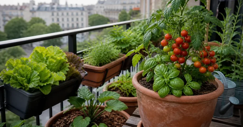 Ni jardin ni grand terrain : les légumes qui poussent sur un balcon